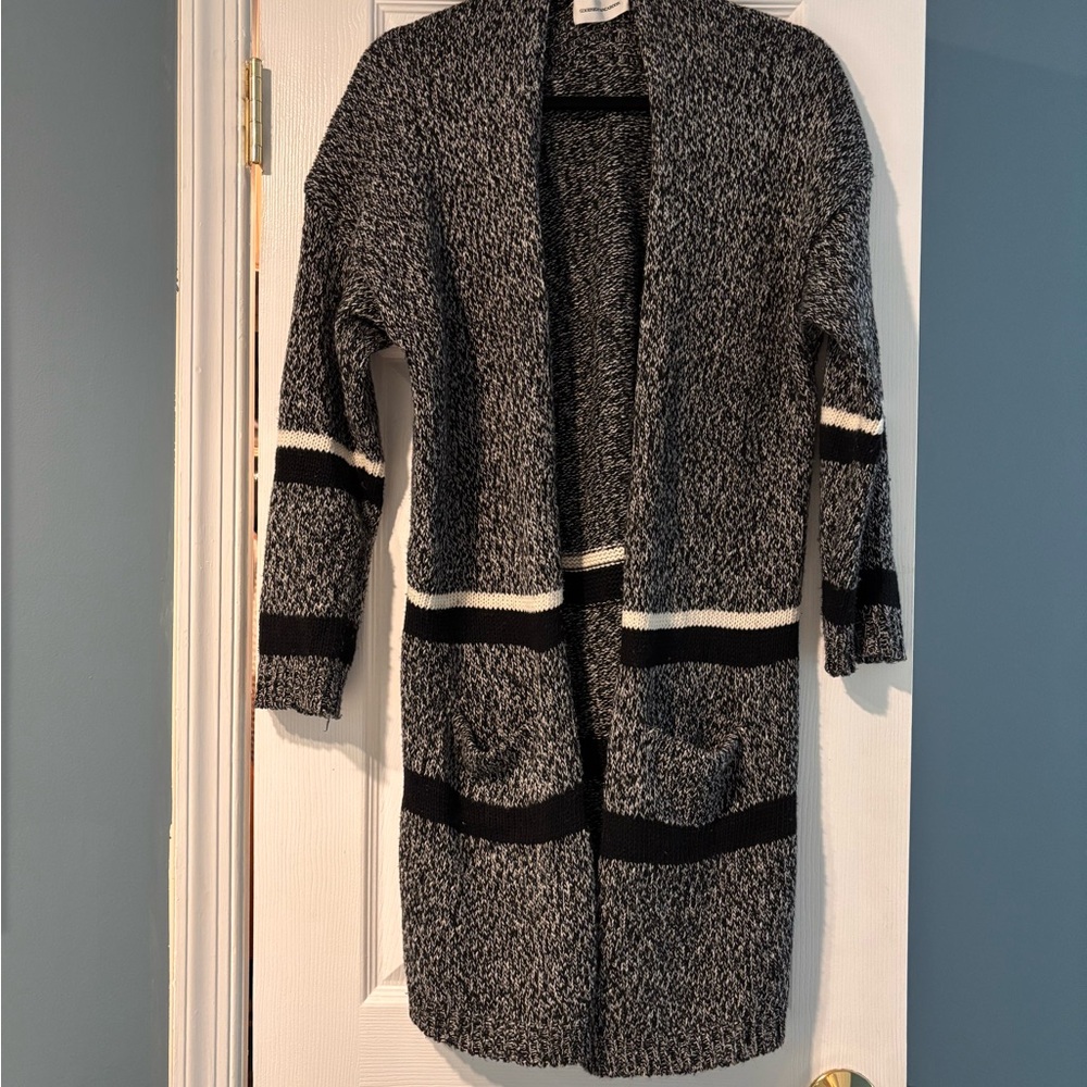 Goodnight Macaroon Black and White Cardigan